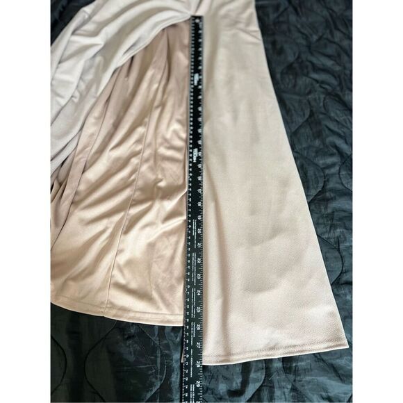 Birdy Grey Maxi Dress Womens Medium Taupe Alex NWT(Only One Tie Strap Included) - Picture 12 of 14